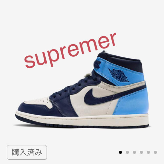 NIKE(ナイキ)のNIKE AIR JORDAN 1 RETRO HIGH OG “OBSIDIA メンズの靴/シューズ(スニーカー)の商品写真