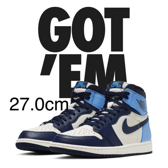 27 NIKE  AIR JORDAN 1 OBSIDIAN オブシディアン