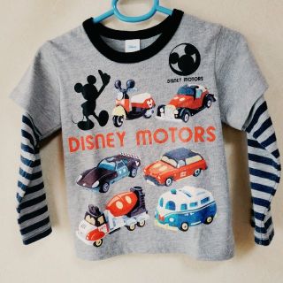 ディズニー(Disney)のミッキー 長袖Tシャツ グレー100(Tシャツ/カットソー)