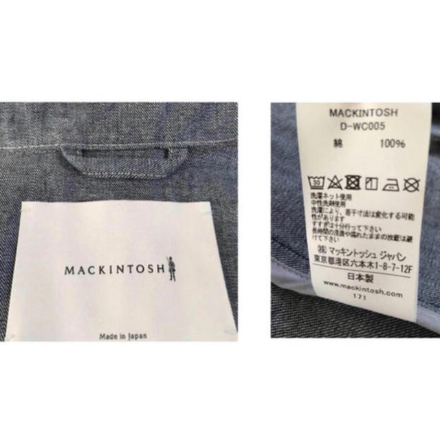 MACKINTOSH(マッキントッシュ)の新品★マッキントッシュ MACKINTOSH チェスターコート デニムコート レディースのジャケット/アウター(ロングコート)の商品写真