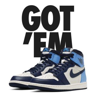 ナイキ(NIKE)の送料込み 26.5cm AIR JORDAN 1 OBSIDIAN(スニーカー)