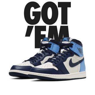 ナイキ(NIKE)のNIKE AIR JORDAN 1 HIGH OG OBSIDIAN  (スニーカー)