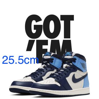 ナイキ(NIKE)のAIR JORDAN 1 RETRO HIGH OG OBSIDIAN 25.5(スニーカー)