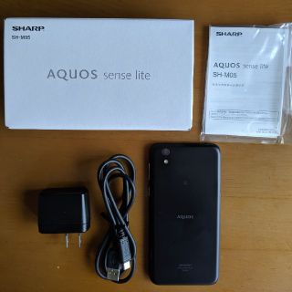 アクオス(AQUOS)のAQUOS sense lite SH-M05 SIMフリー
ブラック
中古(スマートフォン本体)