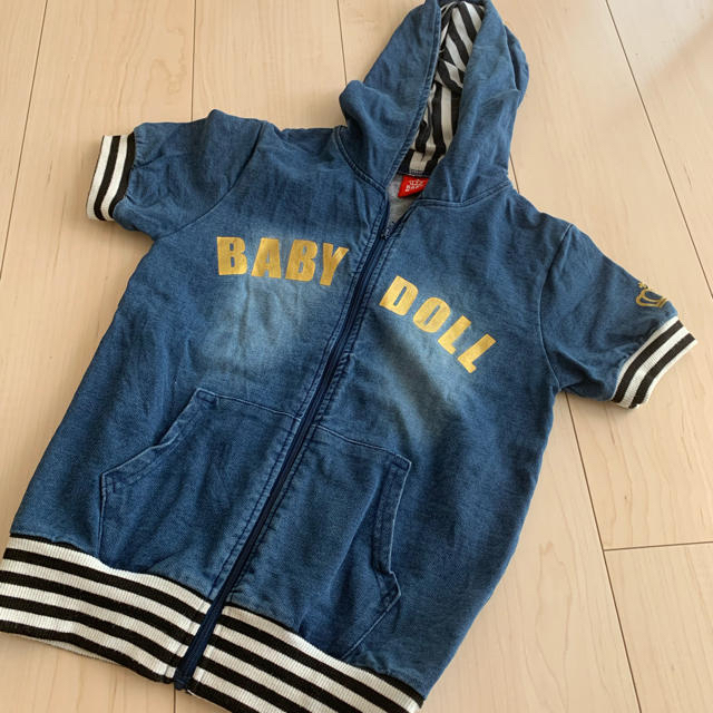 BABYDOLL(ベビードール)の専用 デニムパーカー、リバーシブルパーカー キッズ/ベビー/マタニティのキッズ服男の子用(90cm~)(ジャケット/上着)の商品写真