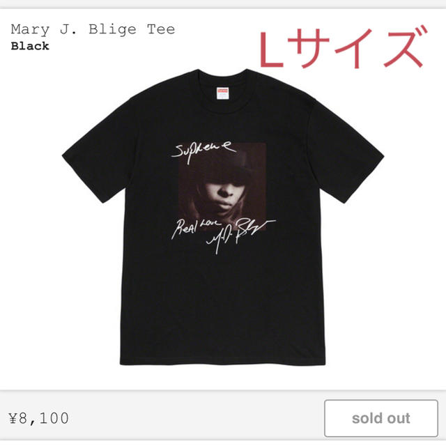 Mary J. Blige Tee Lサイズ Black