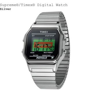 シュプリーム(Supreme)のSupreme Timex Digital Watch 銀 (腕時計(デジタル))