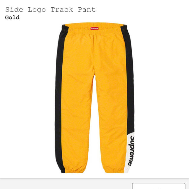 Supreme Side Logo Track Pants S YELLOW