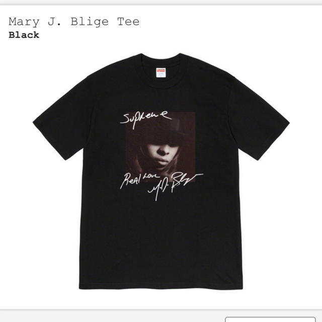 Mary J. Blige Tee supreme 黒 M