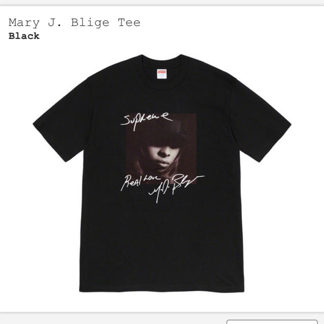 supreme Mary J Blige tee Sサイズ ブラック