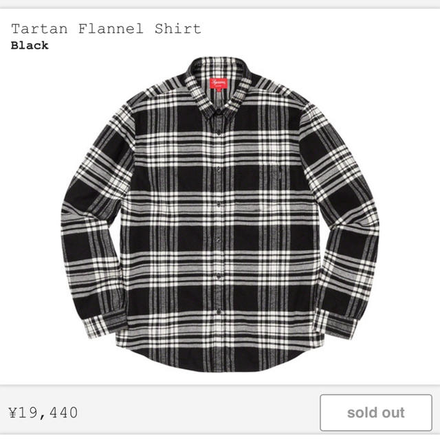 即購入OK supreme tartan flannel shirtのサムネイル