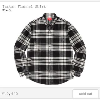 シュプリーム(Supreme)の即購入OK supreme tartan flannel shirt(シャツ)