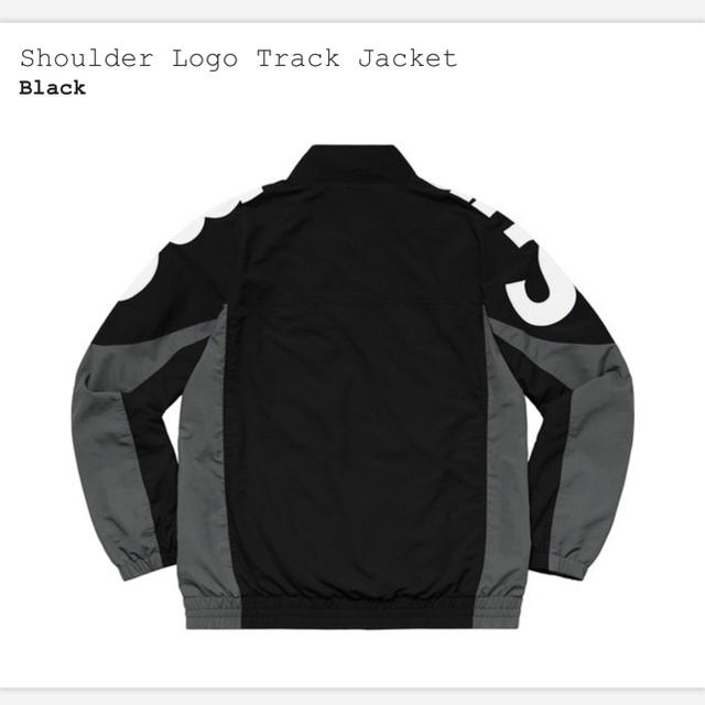 Supreme(シュプリーム)の黒 Sサイズ Supreme Shoulder Track Jacket メンズのジャケット/アウター(ブルゾン)の商品写真