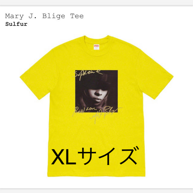 Supreme(シュプリーム)の黄色 XL Supreme Mary J. Blige Tee メンズのトップス(Tシャツ/カットソー(半袖/袖なし))の商品写真
