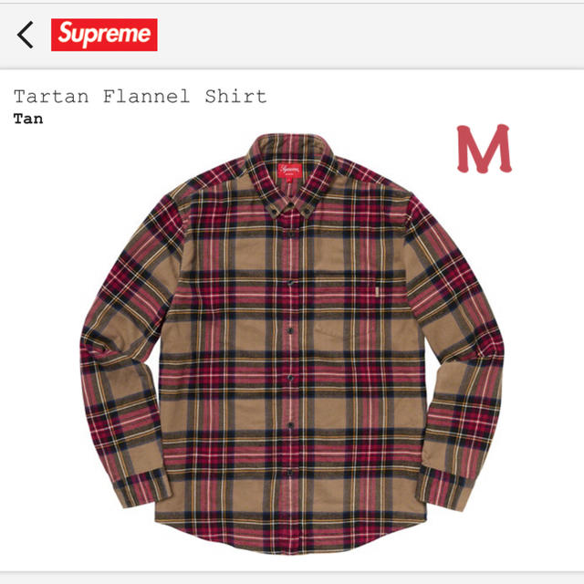 M supreme tartan flannel shirt ネルシャツ ー品販売 12240円