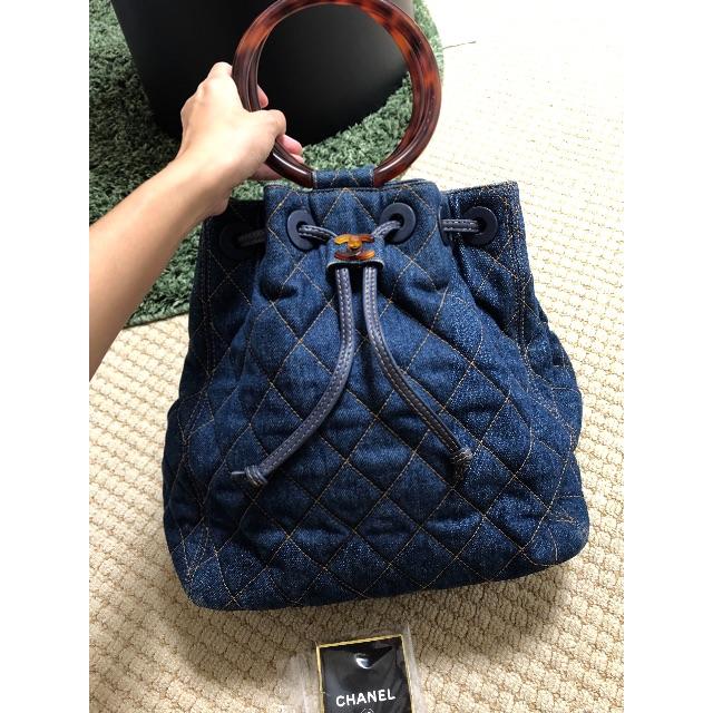 CHANEL - 最終値下げ シャネル デニム べっ甲 ハンドバッグ