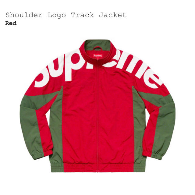 Supreme Shoulder Logo Track Jacket red