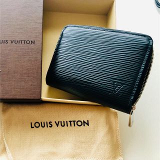 ルイヴィトン(LOUIS VUITTON)のLouis Vuitton コインケース ジッピー エピ 黒 新品同様 (コインケース)