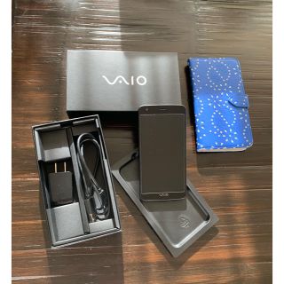 ソニー(SONY)のスマートフォン VAIO VA-10j 日本通信 スマホ ソニー カバー付き(スマートフォン本体)