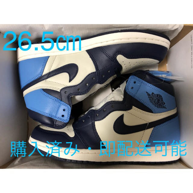 AIR JORDAN 1 RETRO HIGH OG OBSIDIAN 26.5