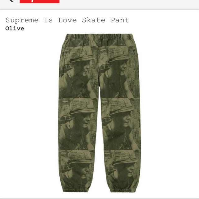 Supreme Is Love Skate Pant Lサイズ 2019aw