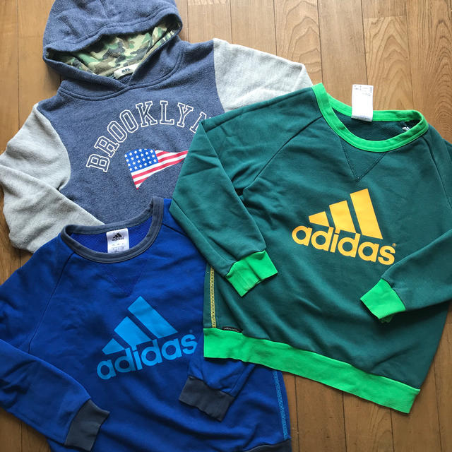 adidas(アディダス)の長袖 トレーナー 男の子 6枚セット売り キッズ/ベビー/マタニティのキッズ服男の子用(90cm~)(Tシャツ/カットソー)の商品写真