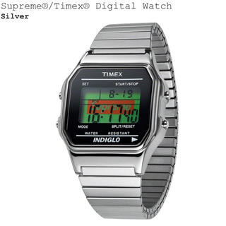 シュプリーム(Supreme)のSupreme Timex Digital Watch silver 時計 銀(腕時計(デジタル))