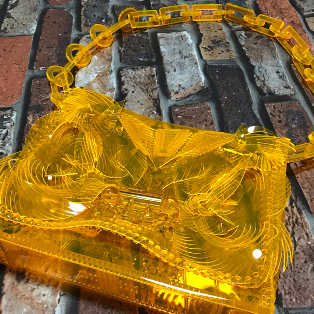 Vinyl Chloride Long Chain Bag mame オレンジ 『2年保証』 18620円