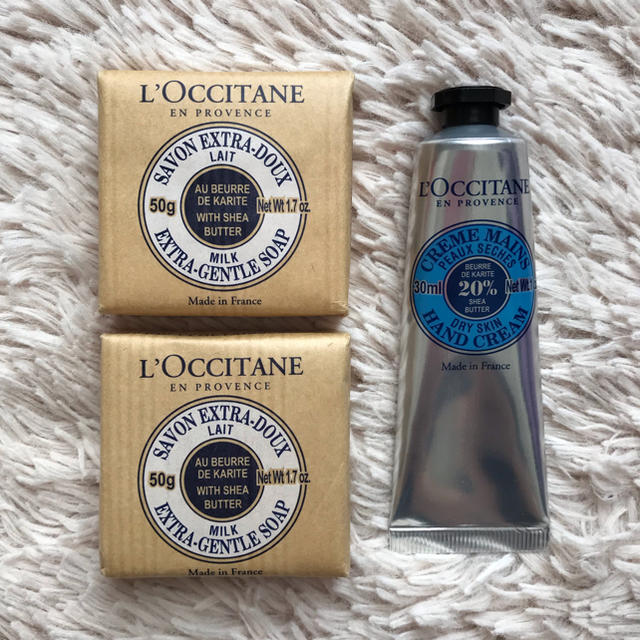 L'OCCITANE(ロクシタン)のロクシタン SHハンドクリーム30ml SHソープ50g×2  コスメ/美容のボディケア(ハンドクリーム)の商品写真