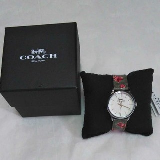 コーチ(COACH)の【新品】コーチCOACH レディース腕時計 フラワー柄 ハワイ購入品(腕時計)