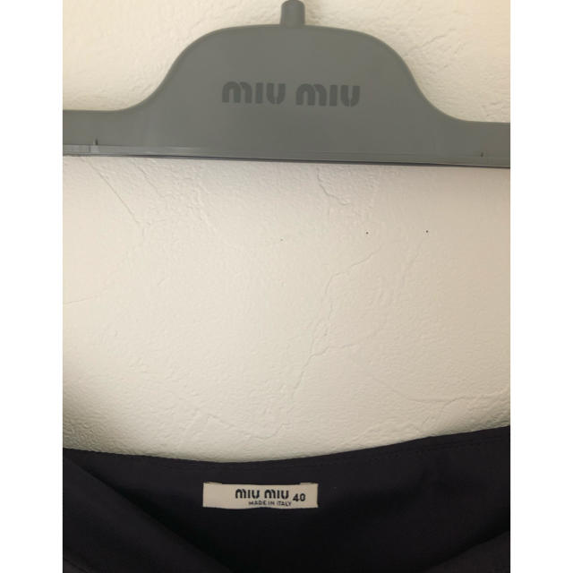 miumiu(ミュウミュウ)の美品 miumiu ミュウミュウ リボンスカート レディースのスカート(ひざ丈スカート)の商品写真