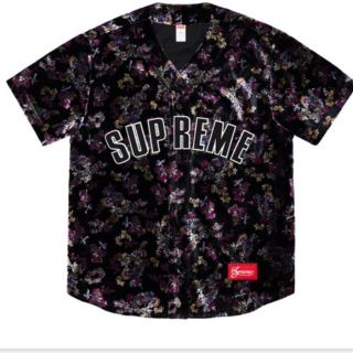 シュプリーム(Supreme)のFloral Velour Baseball Jersey L(その他)