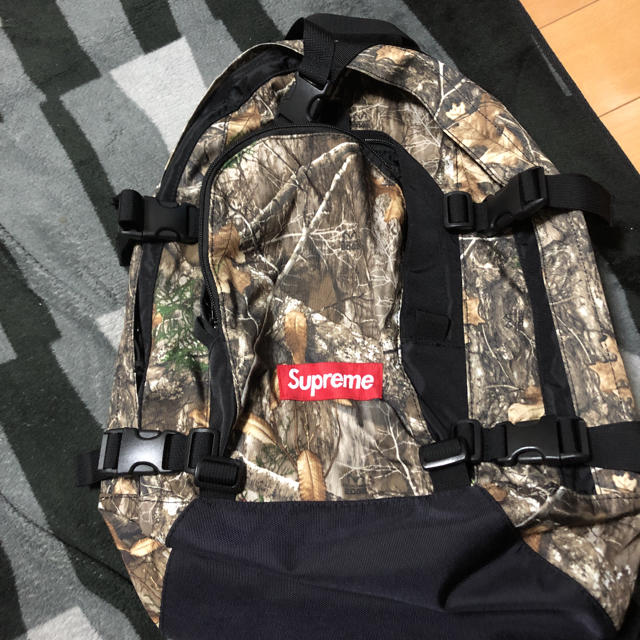 supreme backpack tree camo