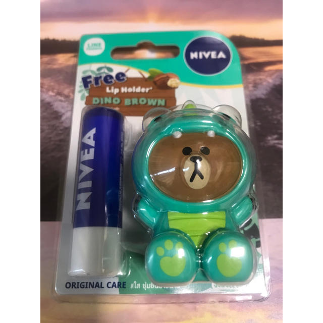 ニベア(ニベア)のニベア リップ LINE FRIENDS  ライン  ブラウン NIVEA コスメ/美容のスキンケア/基礎化粧品(リップケア/リップクリーム)の商品写真