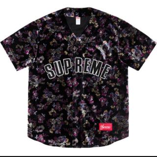 シュプリーム(Supreme)のLarge Floral Velour Baseball Jersey(その他)