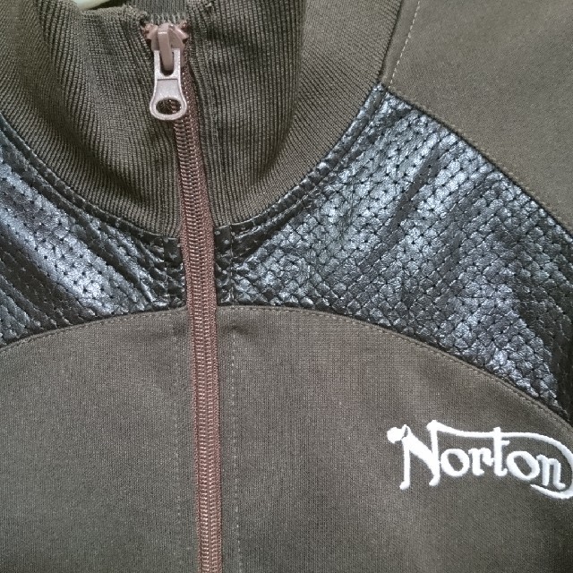 Norton ノートン ライダース 刺繍 ブラック 黒 ジャージ