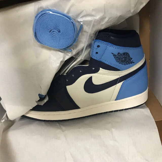 NIKE(ナイキ)のNIKE AIR Jordan1 aj1 OBSIDIAN メンズの靴/シューズ(スニーカー)の商品写真