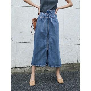 アメリヴィンテージ(Ameri VINTAGE)のameri vintage  STUDS LINE DENIM SKIRT(ロングスカート)