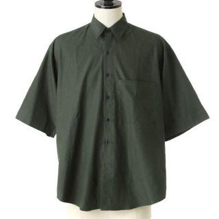 コモリ(COMOLI)のWASHED FINX TWILL HALF SLEEVED BIG SHIRT(Tシャツ/カットソー(半袖/袖なし))