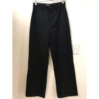 JW ANDERSON ユニクロ ウールブレンド ワイドパンツ 黒 64