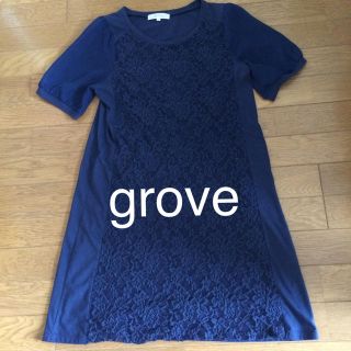 グローブ(grove)のワンピース(ひざ丈ワンピース)