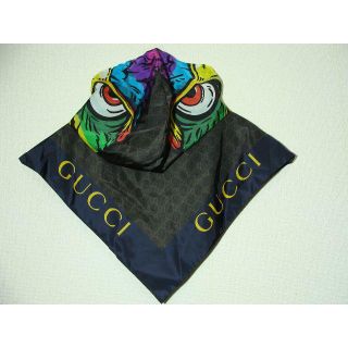 グッチ(Gucci)のGUCCIグッチGGロゴ柄イーグル鷲鷹ナイロンフードポンチョパーカー(ナイロンジャケット)