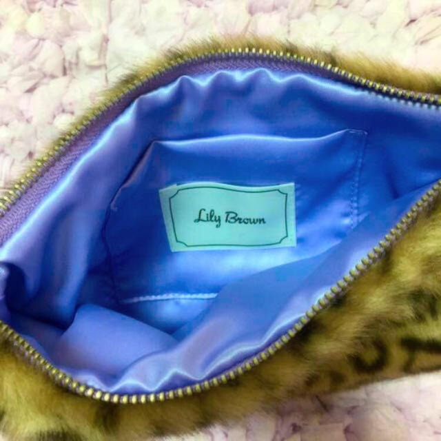 Lily Brown(リリーブラウン)のLily Brownヒョウ柄クラッチ レディースのファッション小物(ポーチ)の商品写真