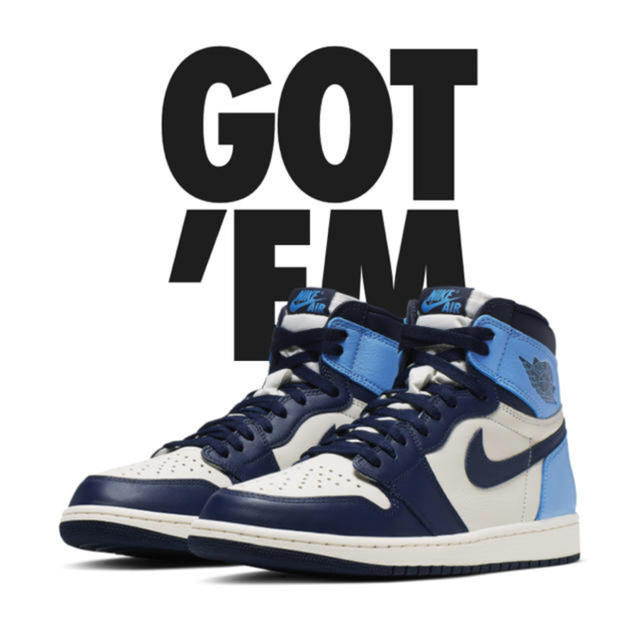 26.0 NIKE AIR JORDAN 1 OBSIDIAN