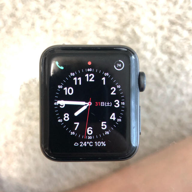 Apple Watch(アップルウォッチ)のApple Watch series 3 42mm アップルウォッチ スマホ/家電/カメラのスマートフォン/携帯電話(スマートフォン本体)の商品写真