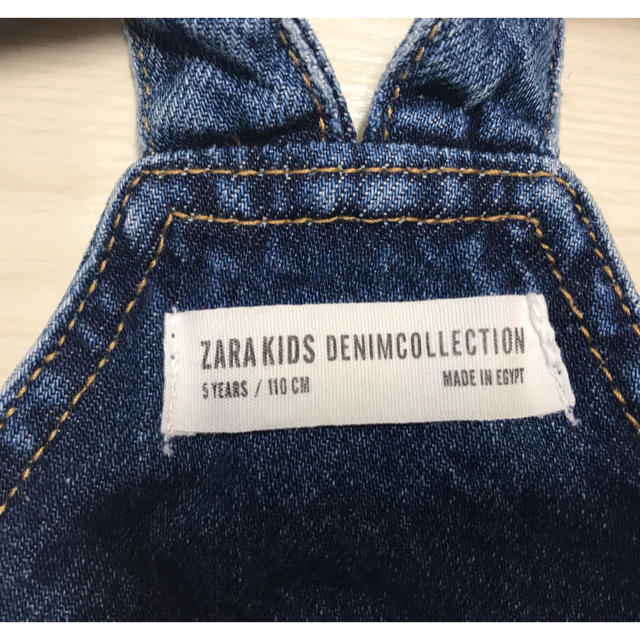 ZARA KIDS(ザラキッズ)のデニムワンピース キッズ 110cm キッズ/ベビー/マタニティのキッズ服女の子用(90cm~)(ワンピース)の商品写真