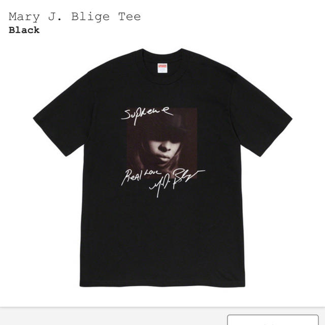 supreme 19fw mary j. blige t-shirt