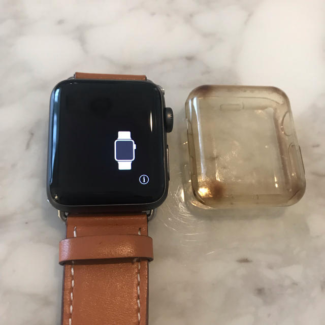 Apple Watch(アップルウォッチ)の【美品】アップルウォッチ Series 2 アルミニウム 38mm バンド付 メンズの時計(腕時計(デジタル))の商品写真