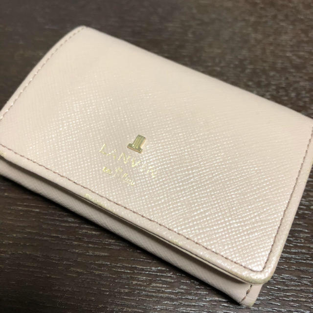 LANVIN en Bleu(ランバンオンブルー)のおすすめ 💓 ランバン オンブルー 三つ折り財布👛 ピンクベージュ  レディースのファッション小物(財布)の商品写真