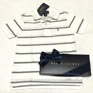 ポロラルフローレン(POLO RALPH LAUREN)の新品✨ラルフローレン ホワイト ポロシャツ 4T/110(Tシャツ/カットソー)